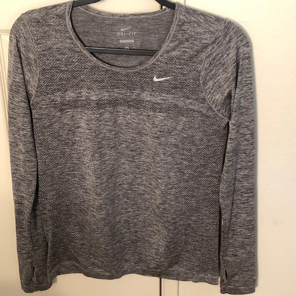 Nike Tops | Gray Dri Fit Running Shirt | Poshmark